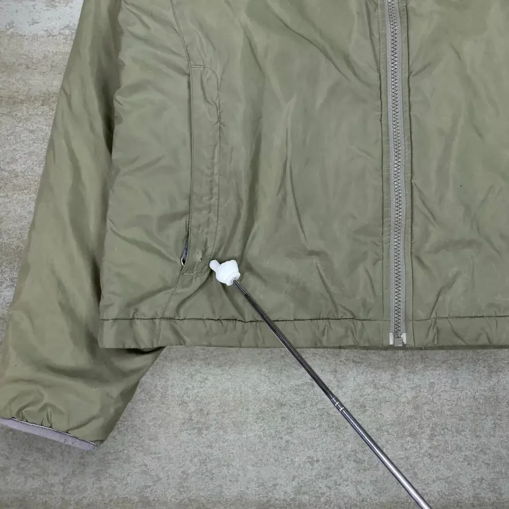 Vintage Y2K The North Face Puffer Jacket Mens L Green Grey Insulated Polyester - Picture 7 of 13